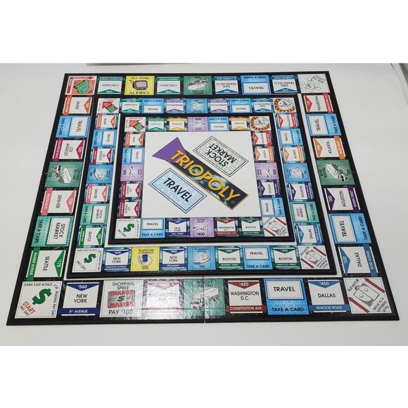 Triopoly The Three-Dimensional Game of Buying & Building Cities, PRE-OWNED - Picture 2 of 9